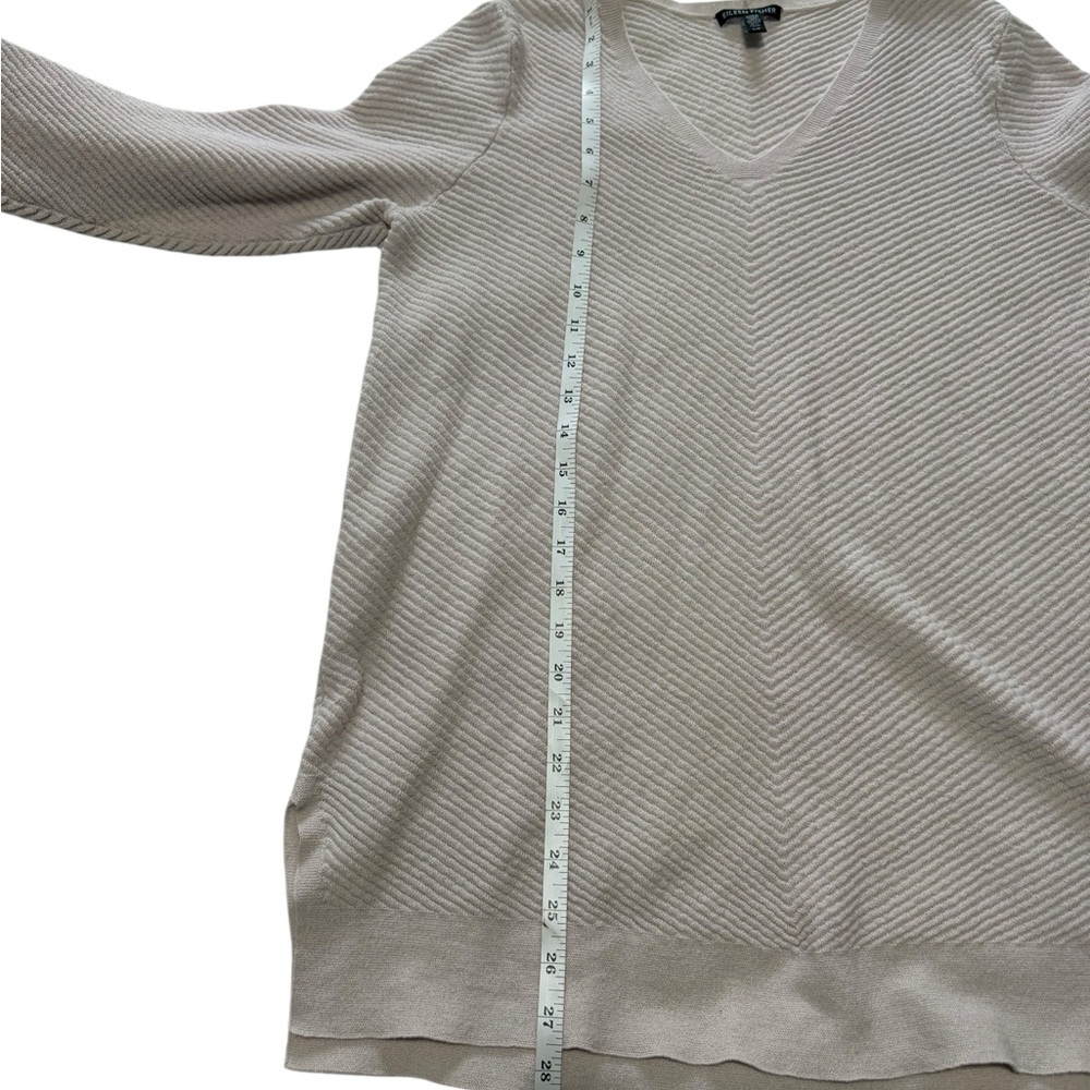 Eileen Fisher System Extra Fine Merino Wool top Women's size large soft pink - Picture 5 of 7